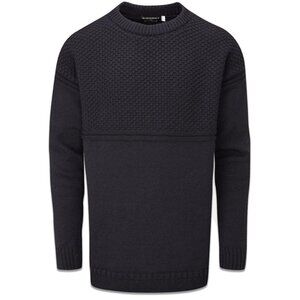 Gloverall - Guernsey Jumper – Navy - Size Large